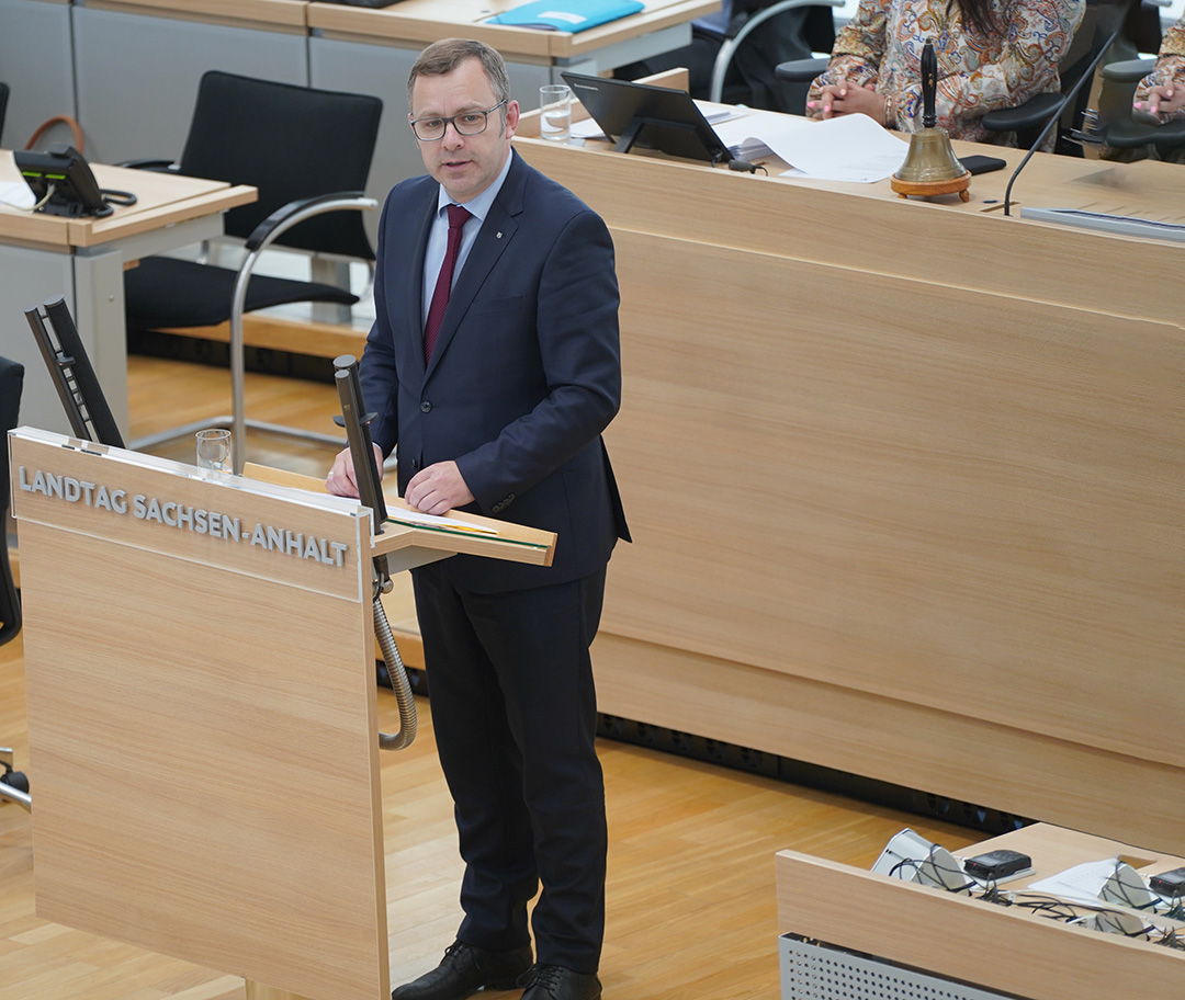 Daniel Sturm im Landtag von Sachsen-Anhalt